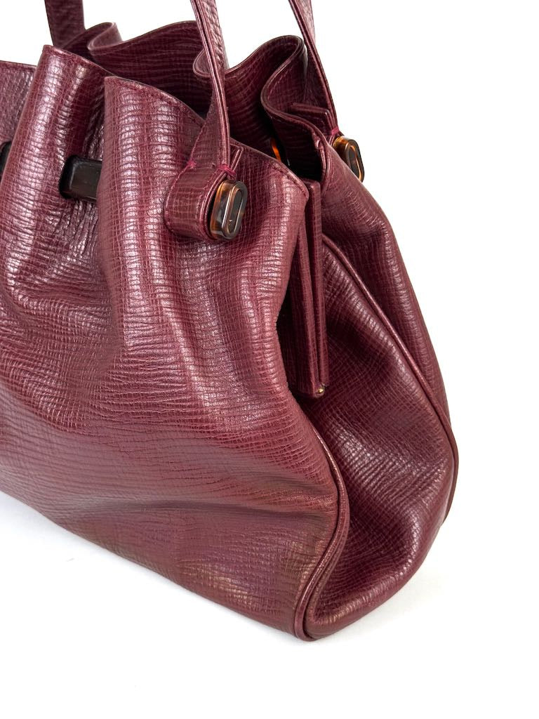 Fendi tortoiseshell calf leather handbag