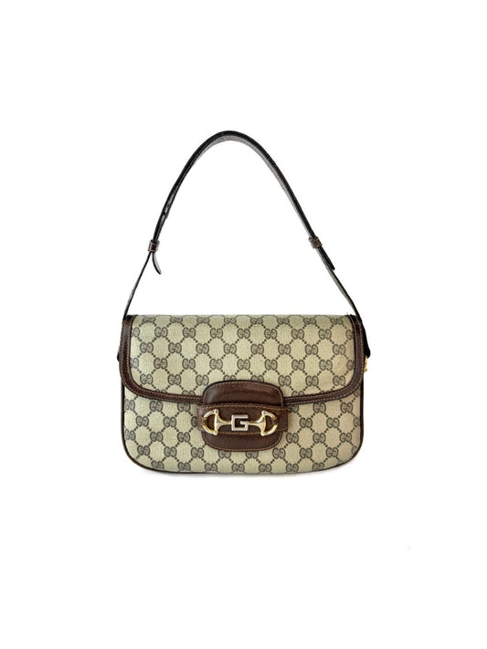 Gucci Horsebit 1955 GG Pattern Shoulder Bag