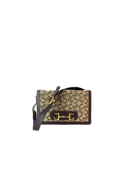 Celine Shoulder Bag with Horse Carriage Metal Fittings (C Sulky)