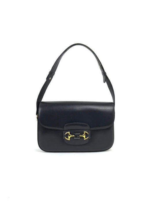 Gucci Horsebit 1955 Navy Leather Shoulder Bag