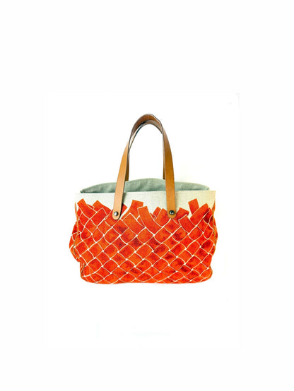 Bottega Veneta Intrecciato Print Tote Bag