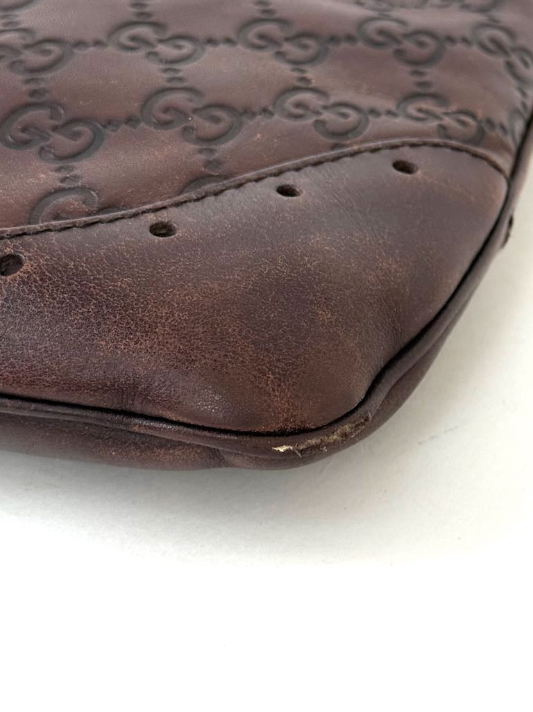 Gucci Guccissima brown leather Horsebit Jackie