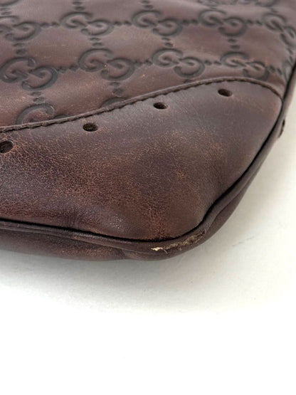 Gucci Guccissima brown leather Horsebit Jackie