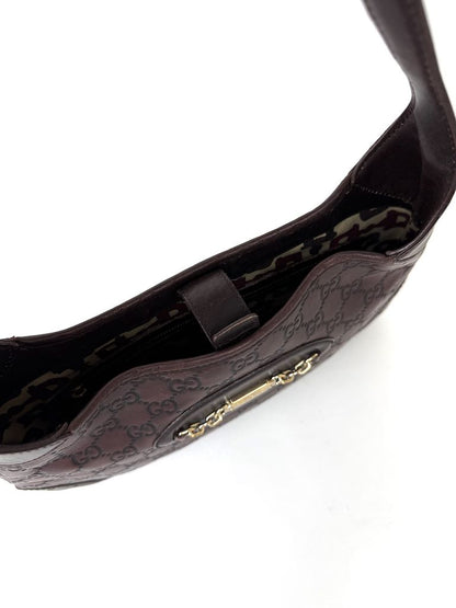 Gucci Guccissima brown leather Horsebit Jackie