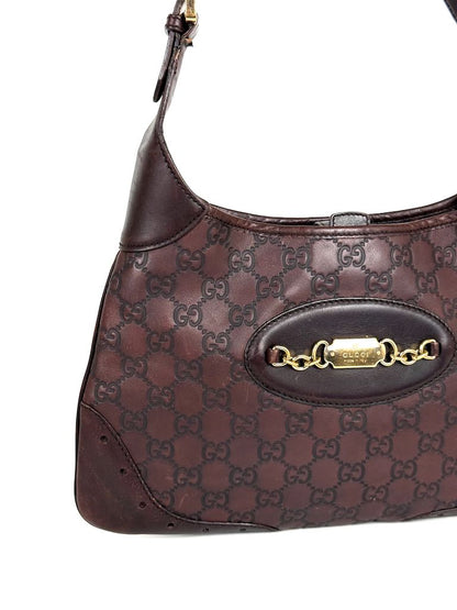 Gucci Guccissima brown leather Horsebit Jackie