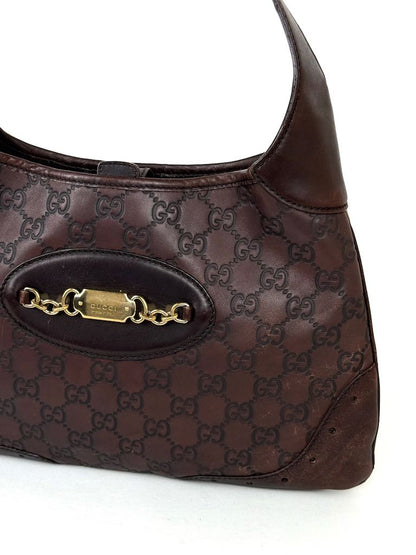 Gucci Guccissima brown leather Horsebit Jackie