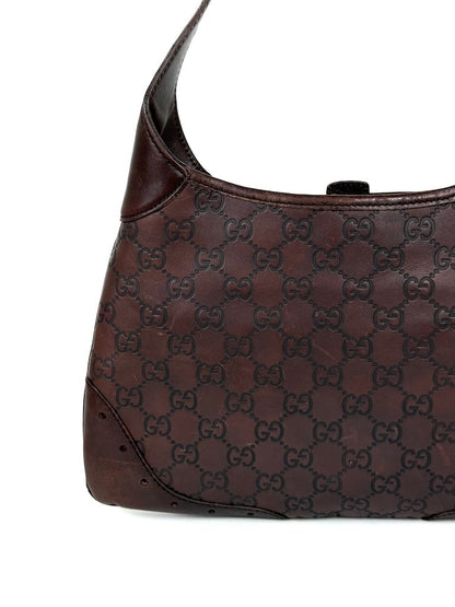 Gucci Guccissima brown leather Horsebit Jackie