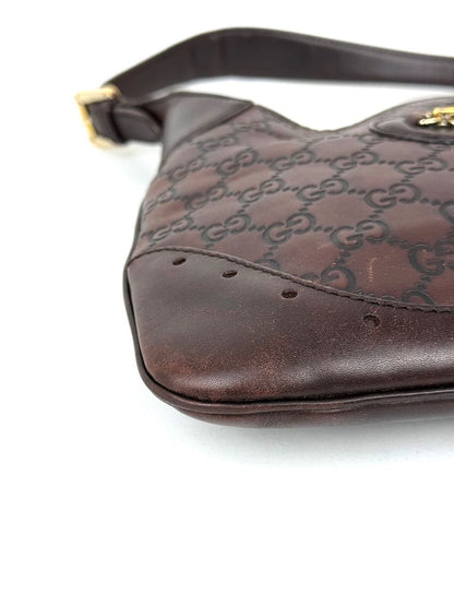 Gucci Guccissima brown leather Horsebit Jackie
