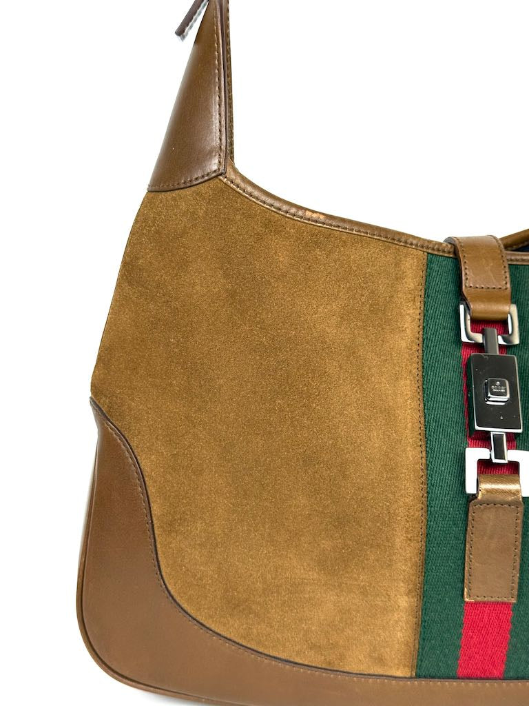 Gucci Jackie in brown suede