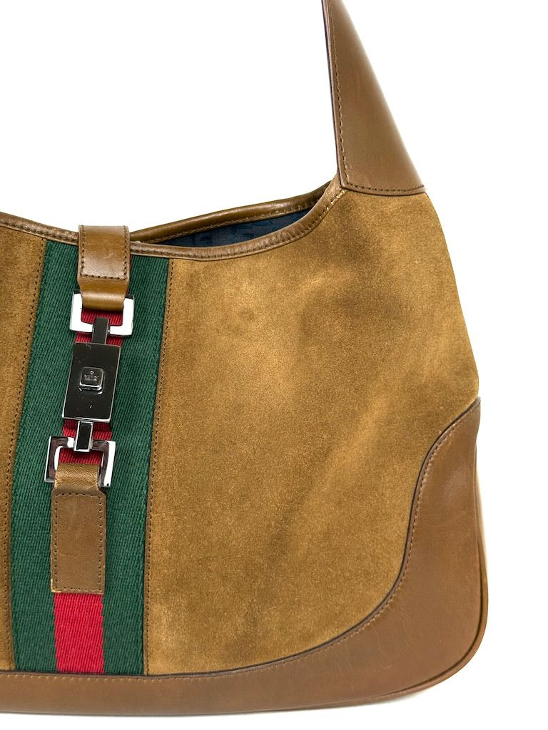 Gucci Jackie in brown suede