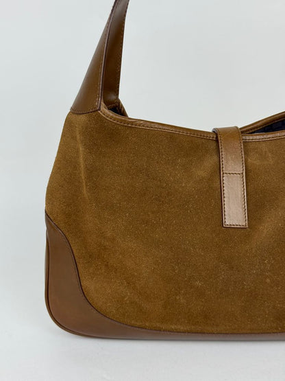 Gucci Jackie in brown suede