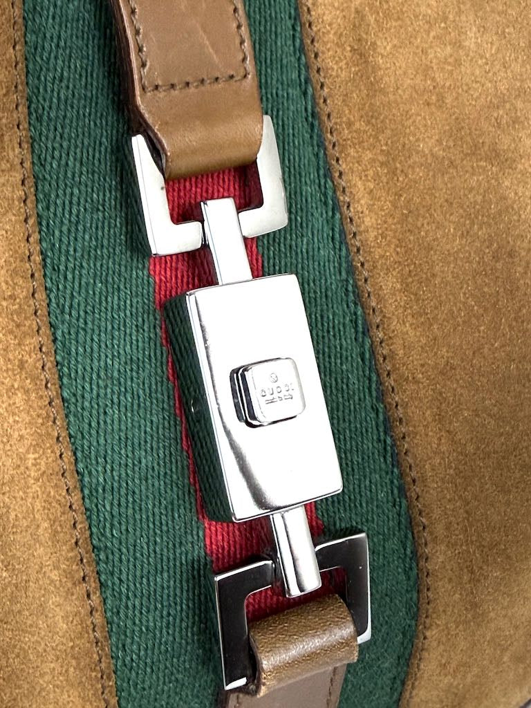 Gucci Jackie in brown suede