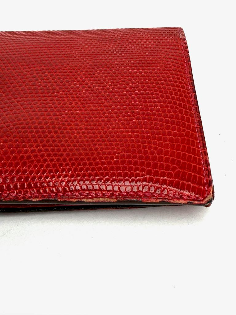 Hermès Bearn Lizard Bi-fold Long Wallet
