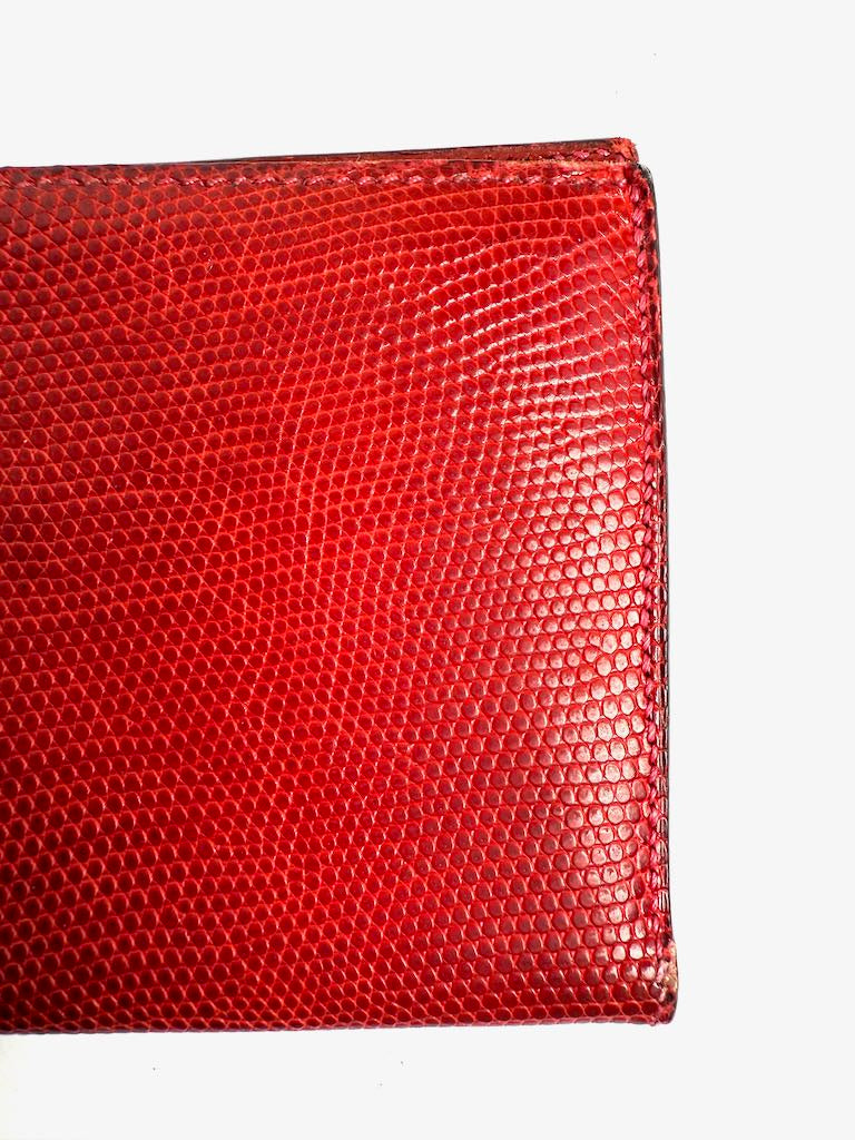Hermès Bearn Lizard Bi-fold Long Wallet