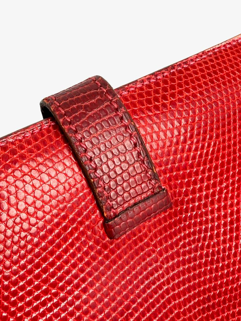 Hermès Bearn Lizard Bi-fold Long Wallet