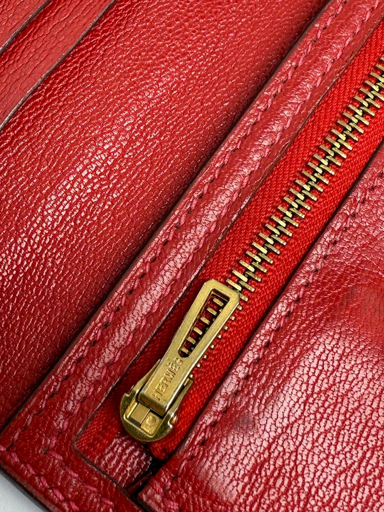 Hermès Bearn Lizard Bi-fold Long Wallet