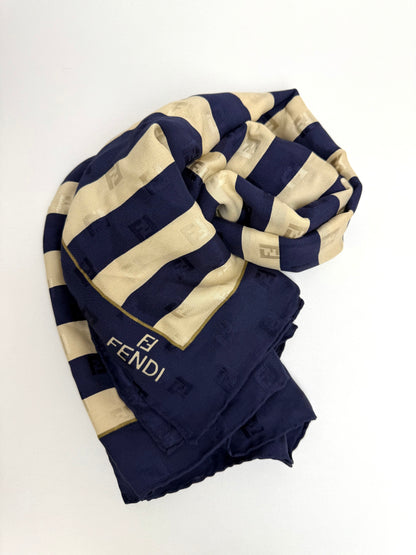 Fendi Navy Scarf