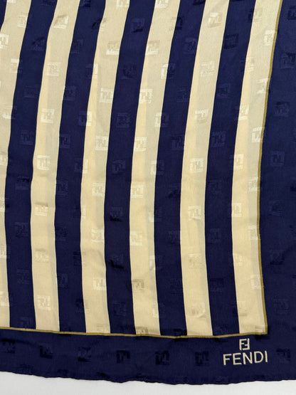 Fendi Navy Scarf