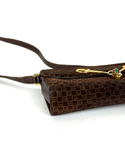 Gucci GG Suede Bag with Horsebit Hardware