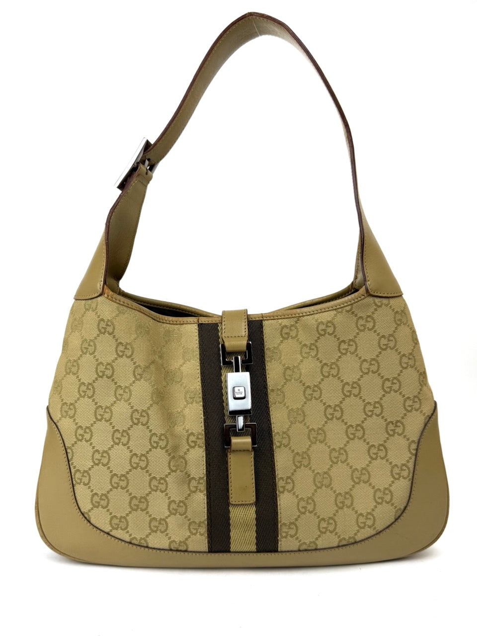 Gucci Jackie GG Beige Canvas