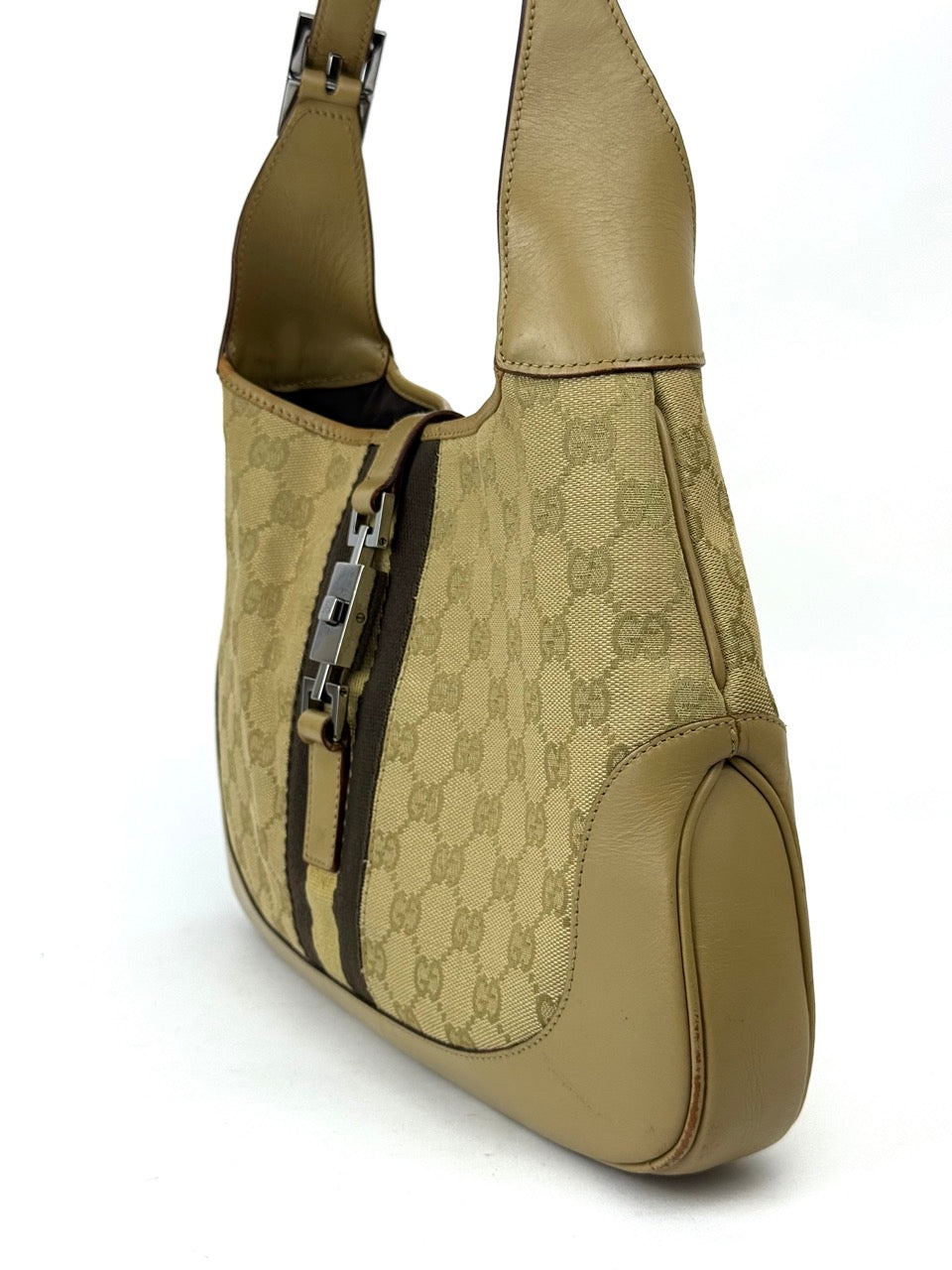 Gucci Jackie GG Beige Canvas