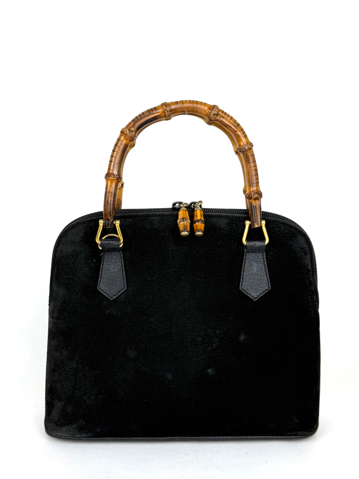 Gucci Bamboo Shoulder Bag in suede
