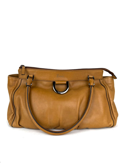 Gucci Abbey Line D-ring Leather Shoulder Bag