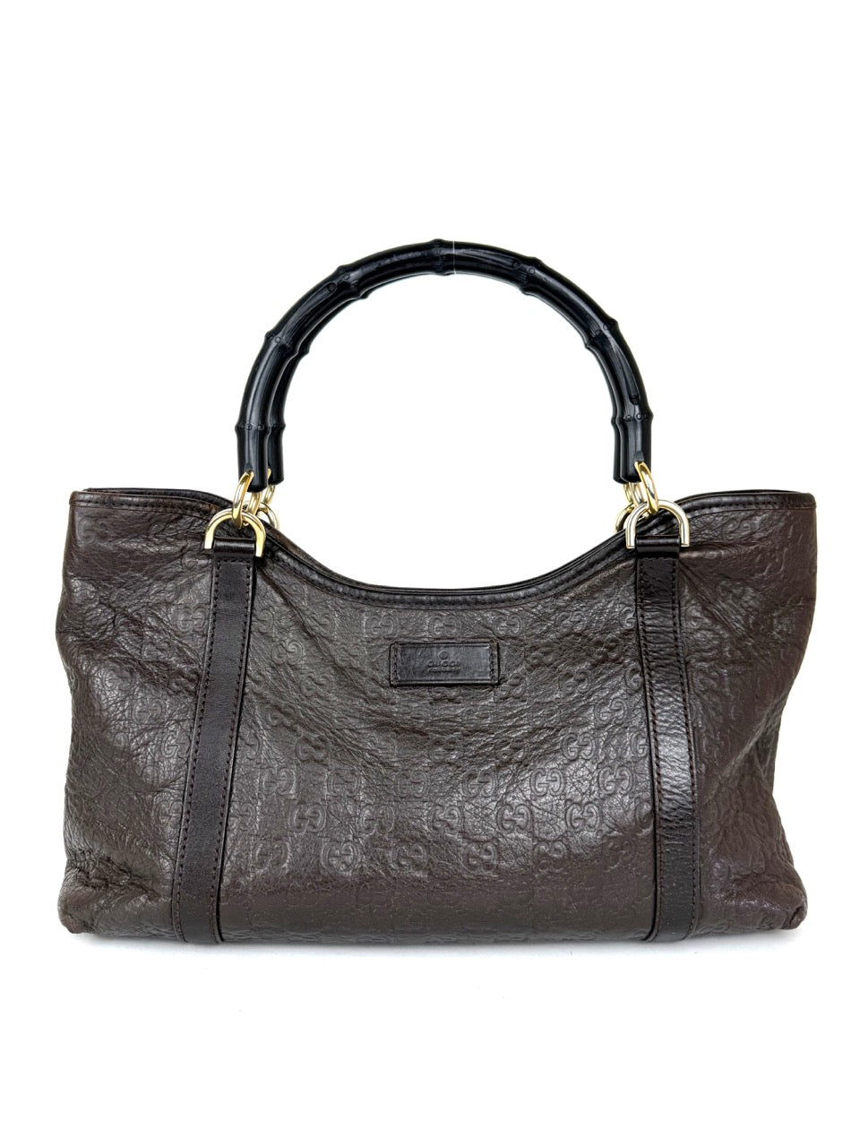 Gucci Guccissima Bamboo Tote Bag