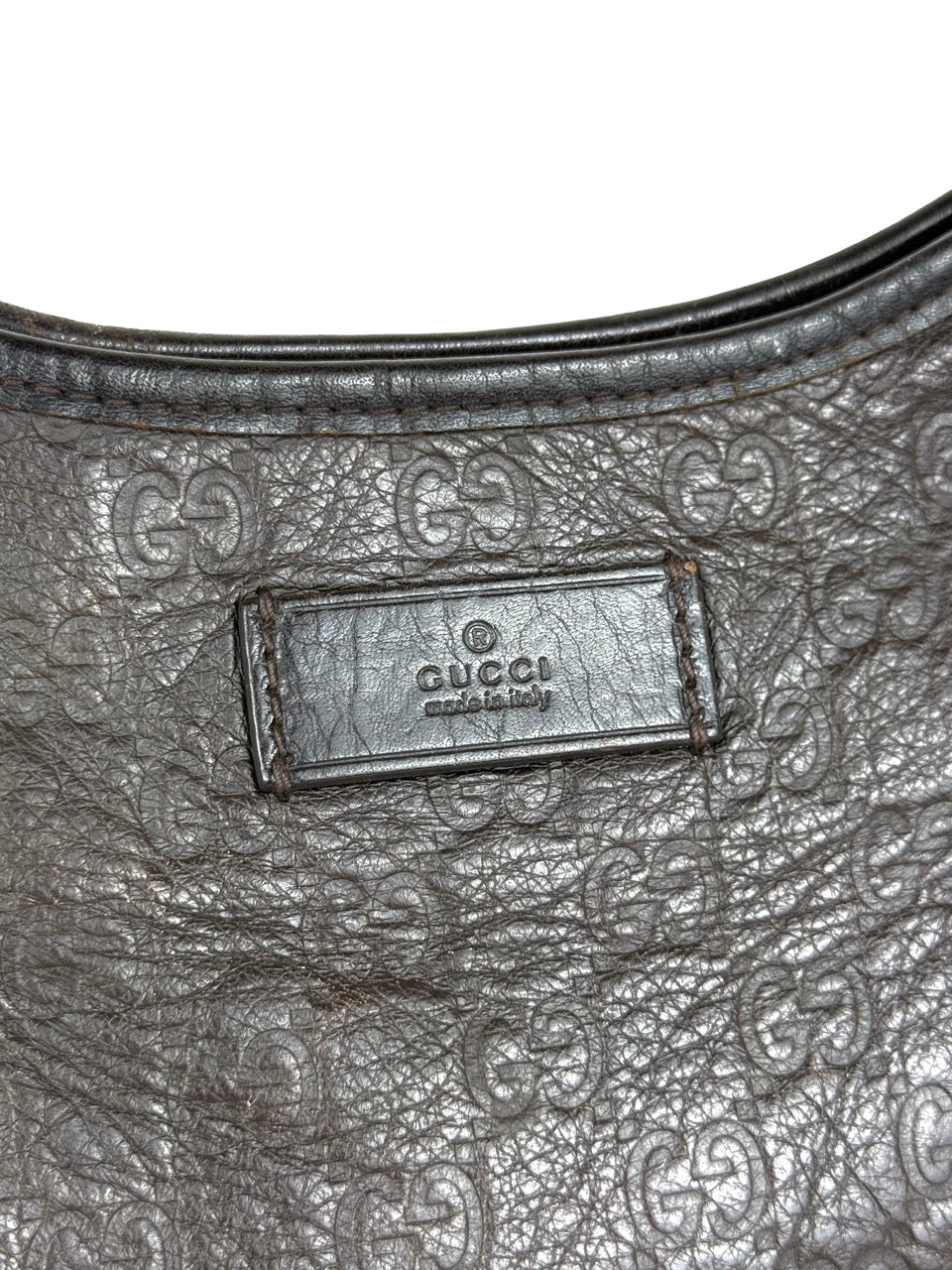 Gucci Guccissima Bamboo Tote Bag