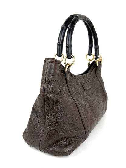Gucci Guccissima Bamboo Tote Bag