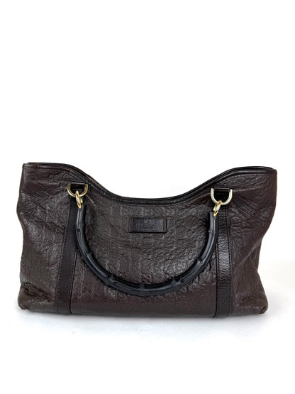 Gucci Guccissima Bamboo Tote Bag