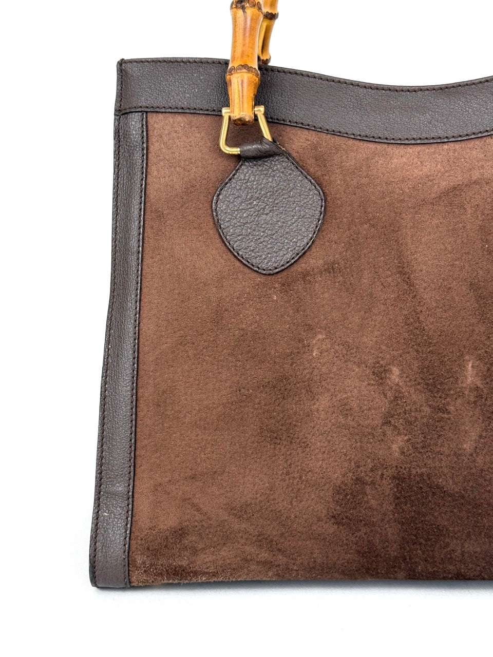 Gucci Diana in Chocolate Brown Suede