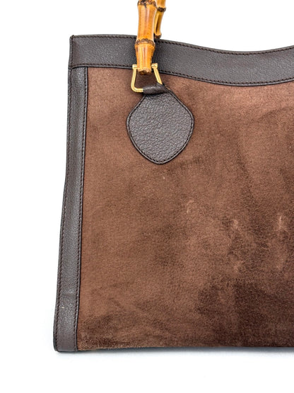 Gucci Diana in Chocolate Brown Suede