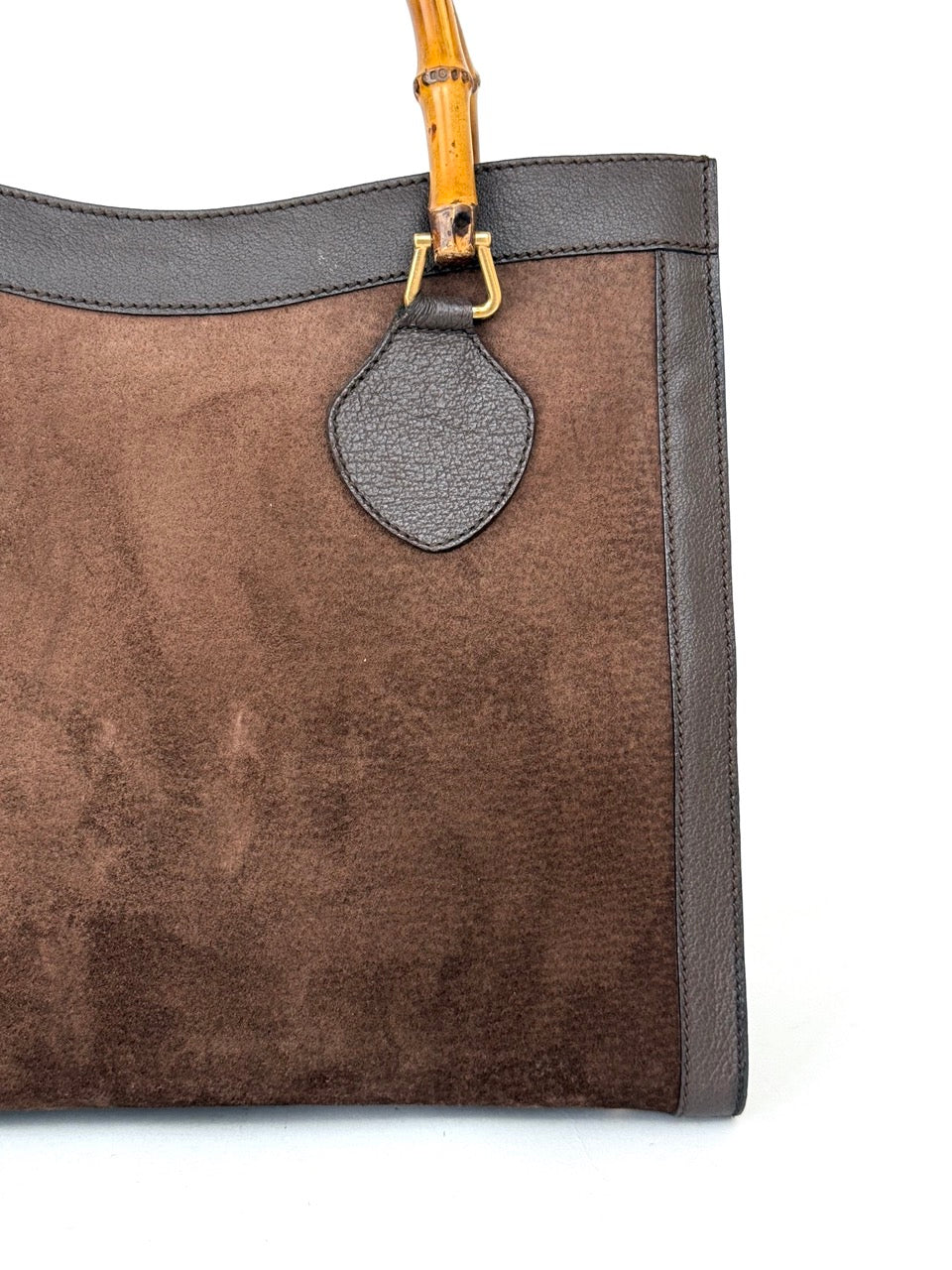 Gucci Diana in Chocolate Brown Suede