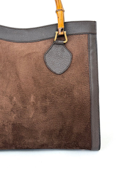 Gucci Diana in Chocolate Brown Suede