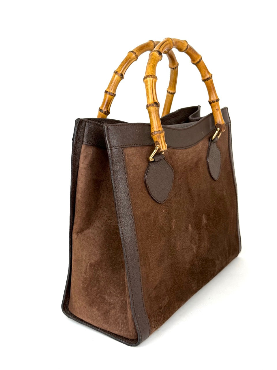 Gucci Diana in Chocolate Brown Suede