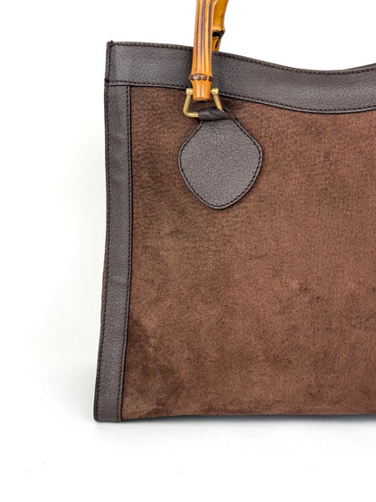 Gucci Diana in Chocolate Brown Suede