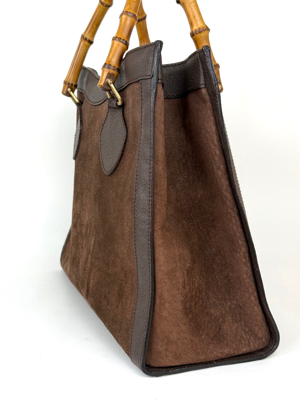 Gucci Diana in Chocolate Brown Suede