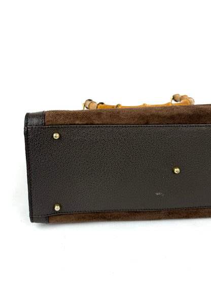 Gucci Diana in Chocolate Brown Suede