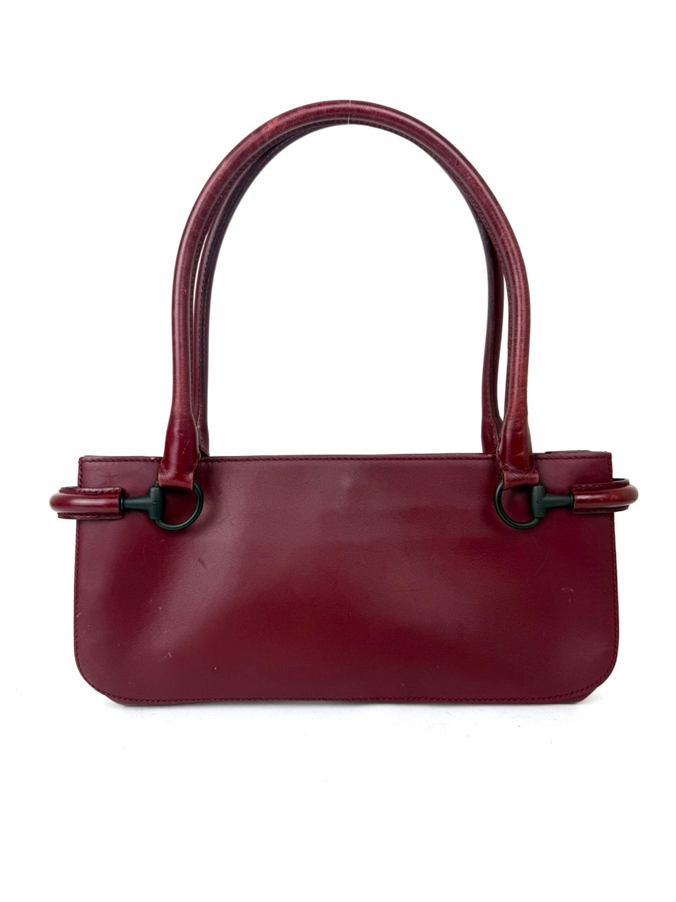 Gucci Shoulder Bag in Burgundy with Horsebit Hardware