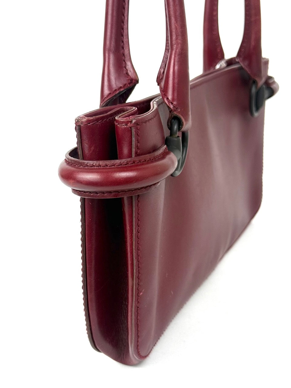 Gucci Shoulder Bag in Burgundy with Horsebit Hardware