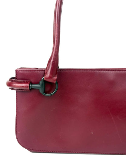 Gucci Shoulder Bag in Burgundy with Horsebit Hardware