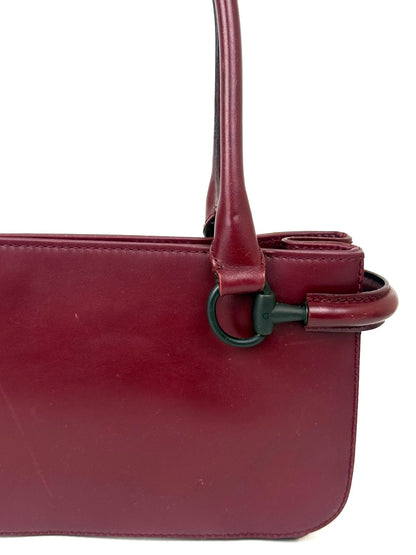 Gucci Shoulder Bag in Burgundy with Horsebit Hardware