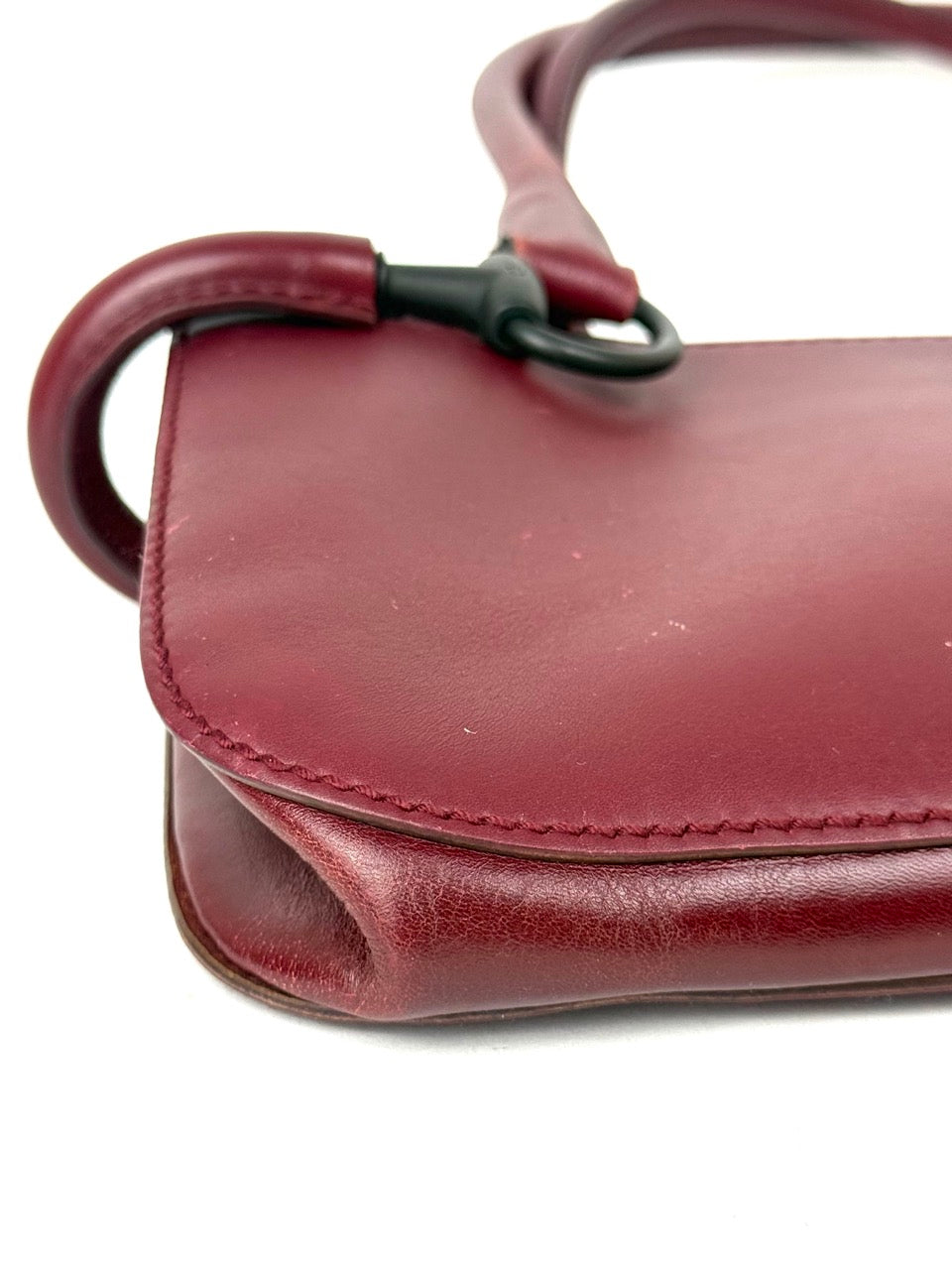 Gucci Shoulder Bag in Burgundy with Horsebit Hardware