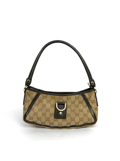 Gucci GG Canvas Abbey Line D-ring Shoulder Bag
