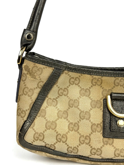 Gucci GG Canvas Abbey Line D-ring Shoulder Bag