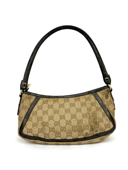 Gucci GG Canvas Abbey Line D-ring Shoulder Bag