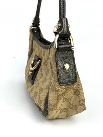 Gucci GG Canvas Abbey Line D-ring Shoulder Bag