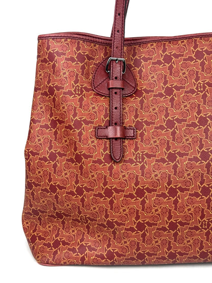 Celine Carriage Motif Tote Bag in red – photo 2