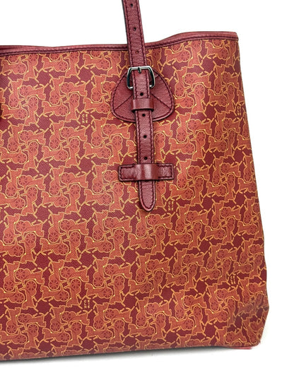 Celine Carriage Motif Tote Bag in red – photo 3